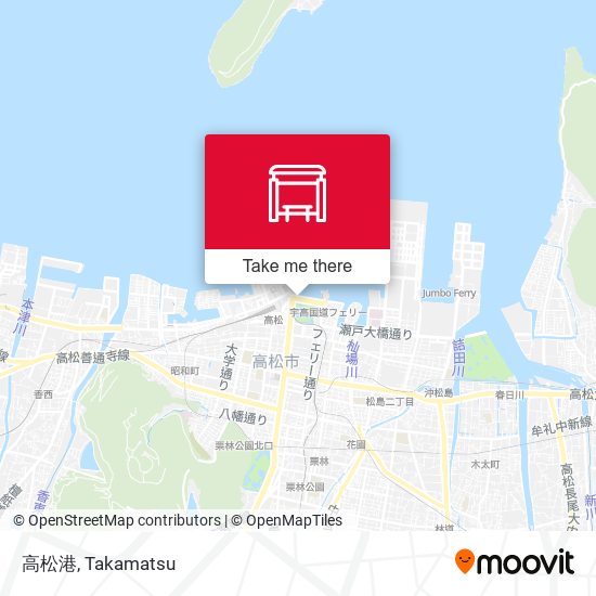 高松港 map