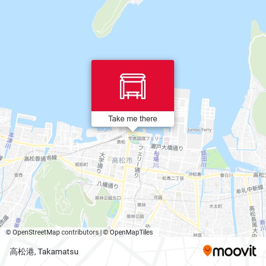 高松港 map