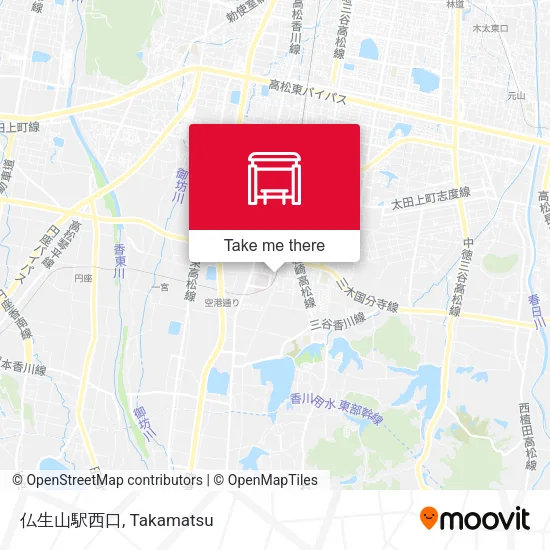 仏生山駅西口 map