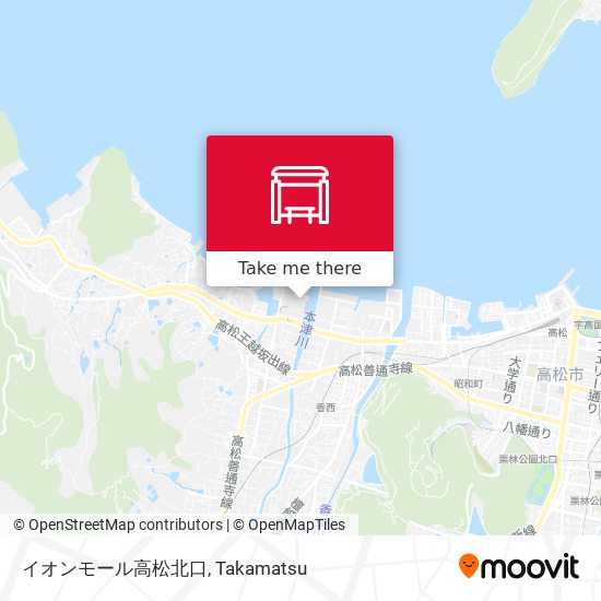 イオンモール高松北口 map