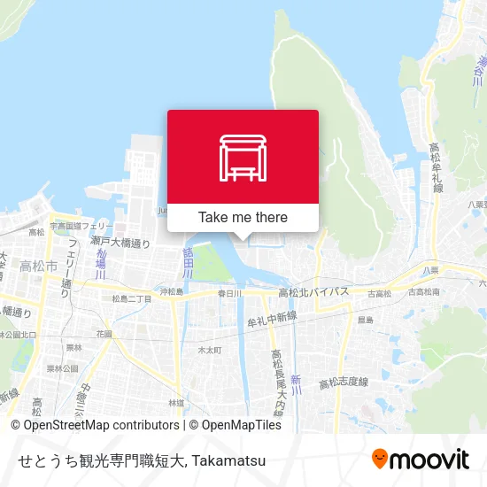 せとうち観光専門職短大 map