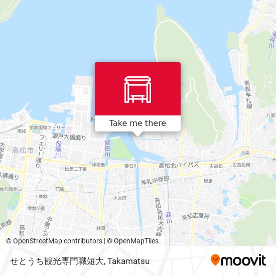 せとうち観光専門職短大 map