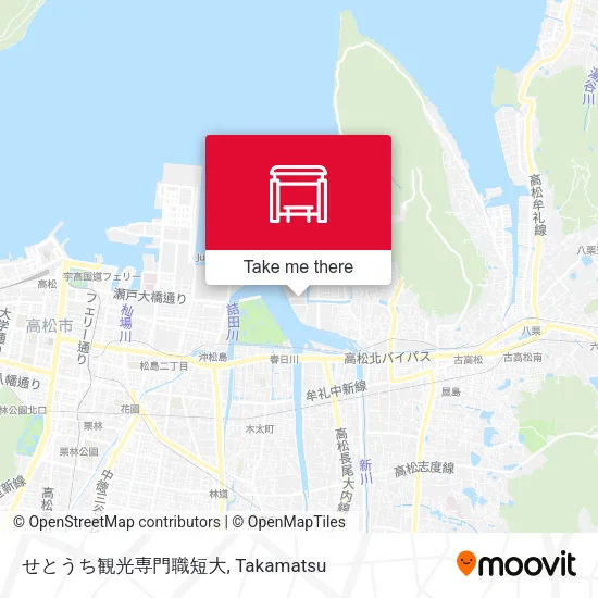 せとうち観光専門職短大 map