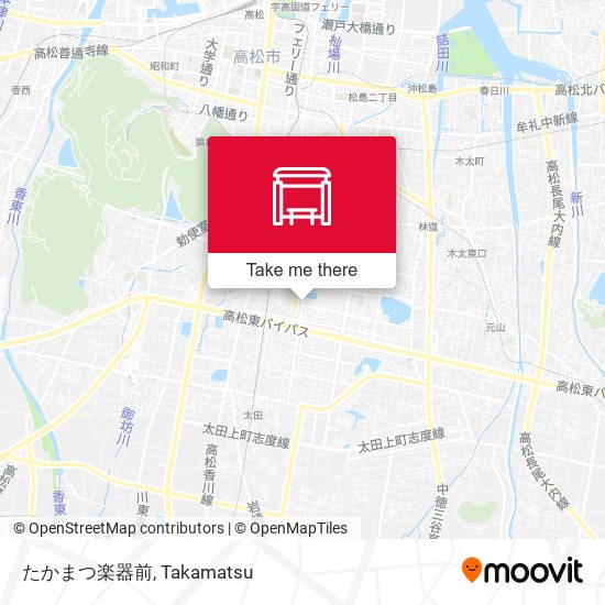 たかまつ楽器前 map