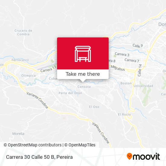 Mapa de Carrera 30 Calle 50 B