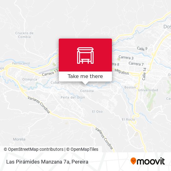 Las Pirámides Manzana 7a map