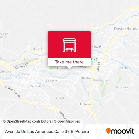 Avenida De Las Américas Calle 37 B map