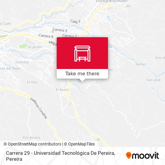 Carrera 29 - Universidad Tecnológica De Pereira map
