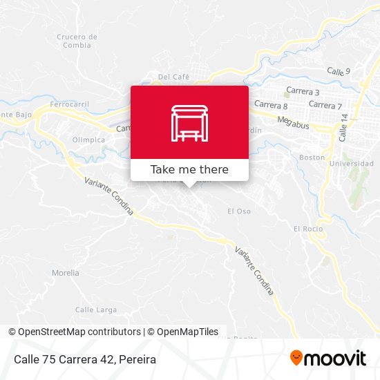 Calle 75 Carrera 42 map