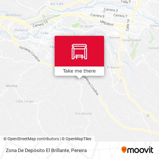 Zona De Depósito El Brillante map