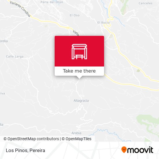 Los Pinos map