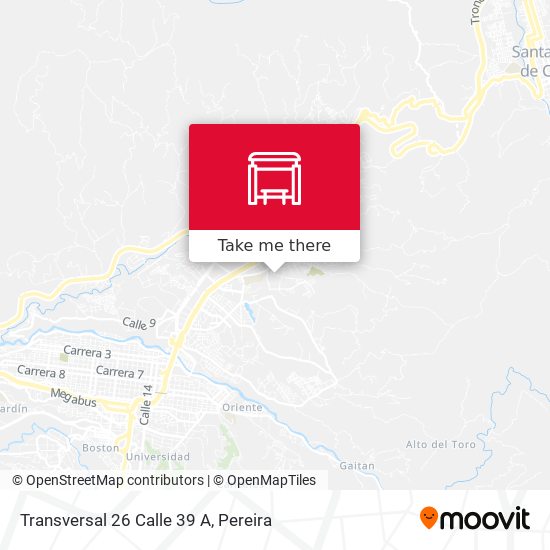 Transversal 26 Calle 39 A map