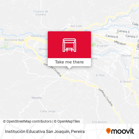 Mapa de Institución Educativa San Joaquín