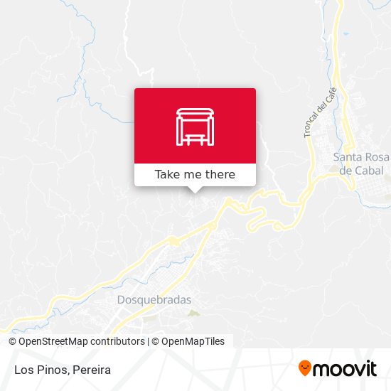 Los Pinos map