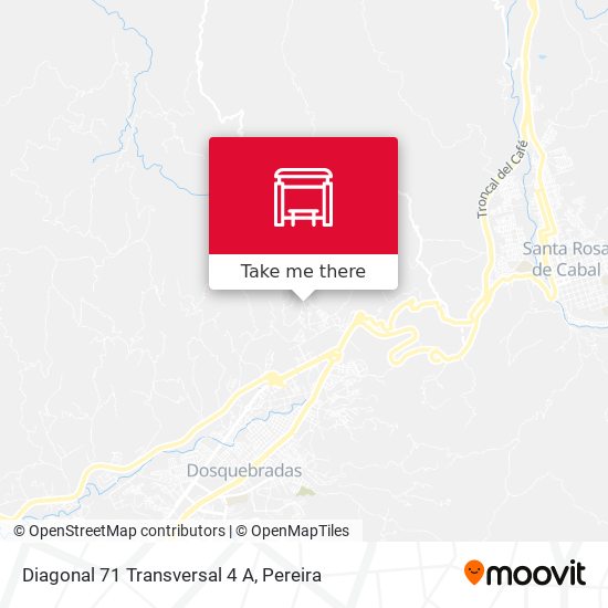 Mapa de Diagonal 71 Transversal 4 A