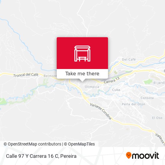 Mapa de Calle 97 Y Carrera 16 C