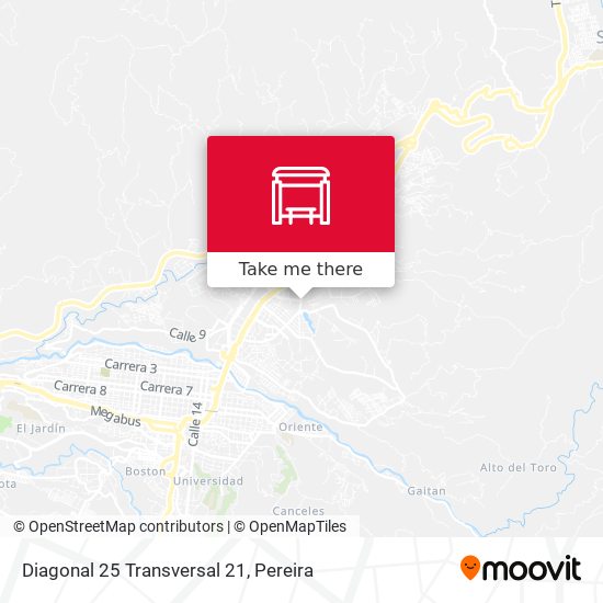 Diagonal 25 Transversal 21 map