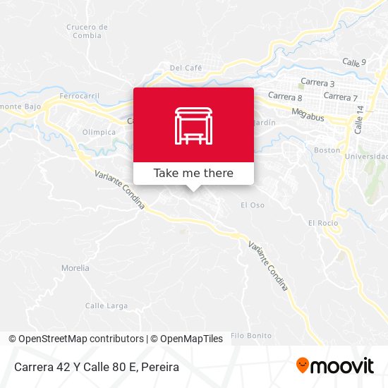 Carrera 42 Y Calle 80 E map
