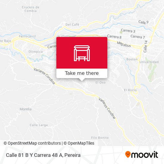 Mapa de Calle 81 B Y Carrera 48 A