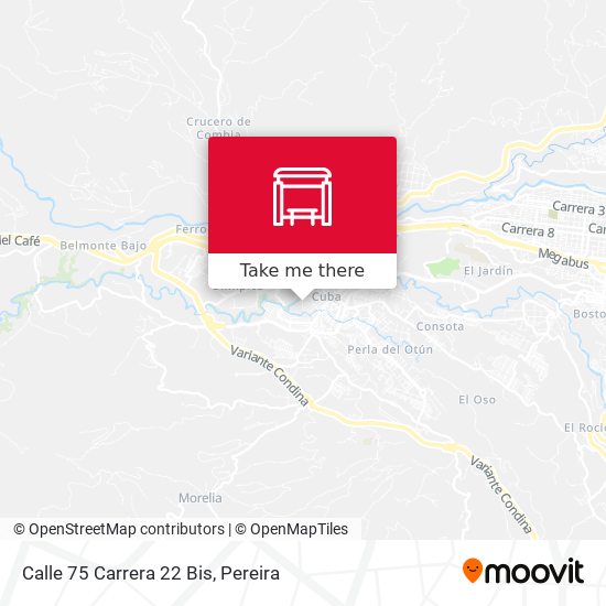 Calle 75 Carrera 22 Bis map
