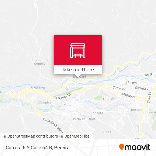 Mapa de Carrera 6 Y Calle 64 B