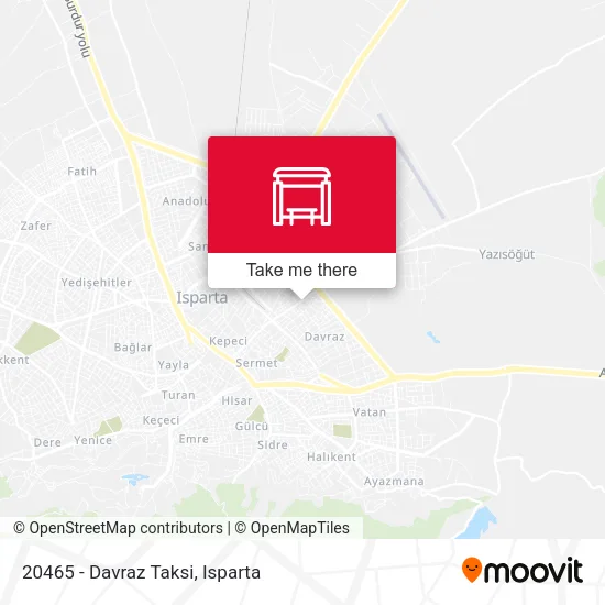 20465 - Davraz Taksi map