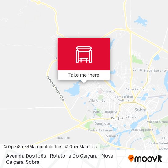 Avenida Dos Ipês | Rotatória Do Caiçara - Nova Caiçara map