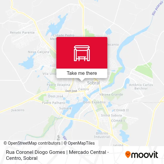 Rua Coronel Diogo Gomes | Mercado Central - Centro map