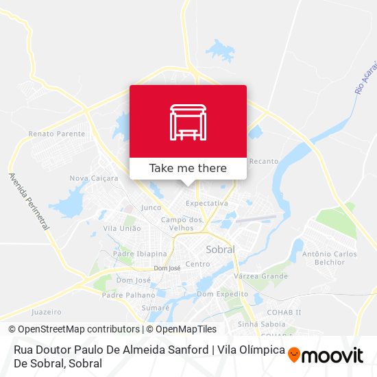 Mapa Rua Doutor Paulo De Almeida Sanford | Vila Olímpica De Sobral