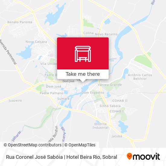 Rua Coronel José Sabóia | Hotel Beira Rio map