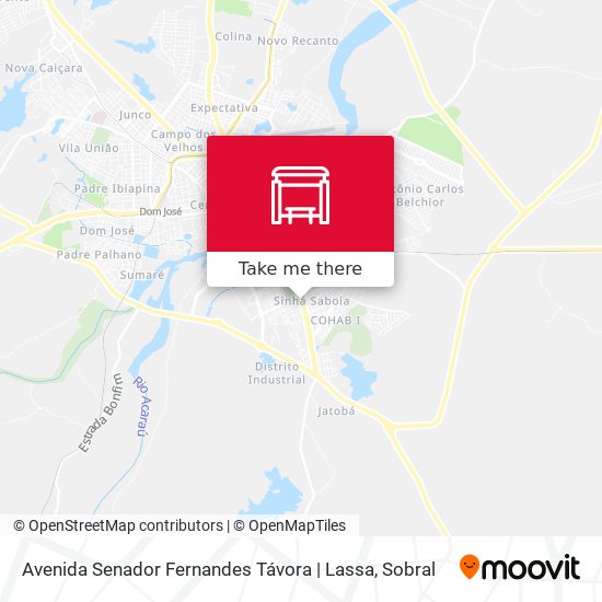 Mapa Avenida Senador Fernandes Távora | Lassa