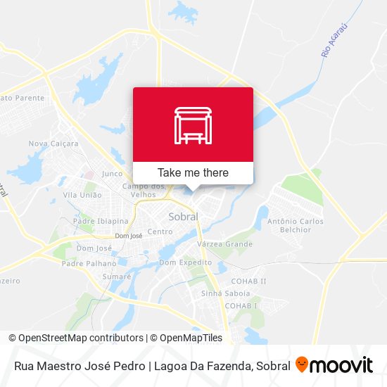 Rua Maestro José Pedro | Lagoa Da Fazenda map