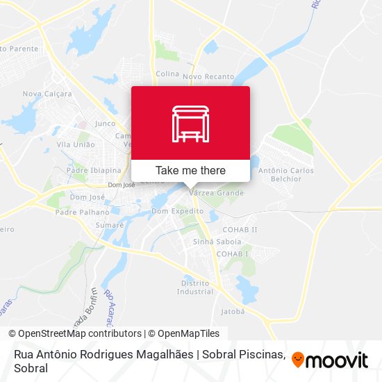 Rua Antônio Rodrigues Magalhães | Sobral Piscinas map