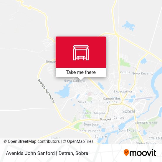 Avenida John Sanford | Detran map