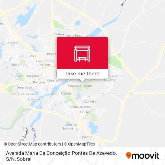 Mapa Avenida Maria Da Conceição Pontes De Azevedo, S / N
