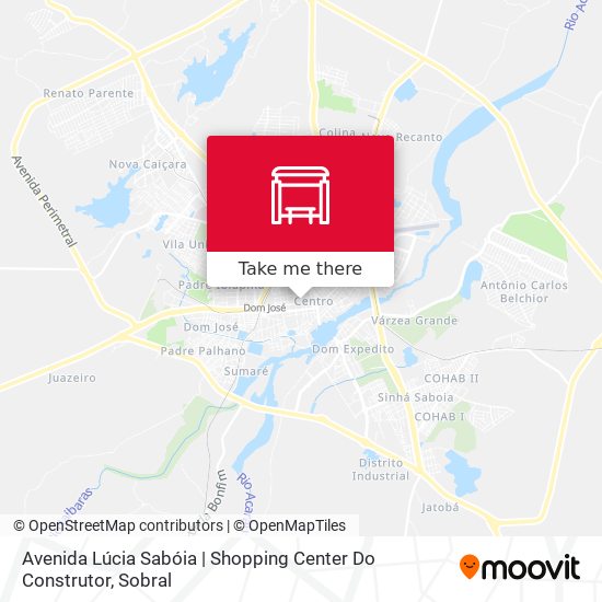 Mapa Avenida Lúcia Sabóia | Shopping Center Do Construtor