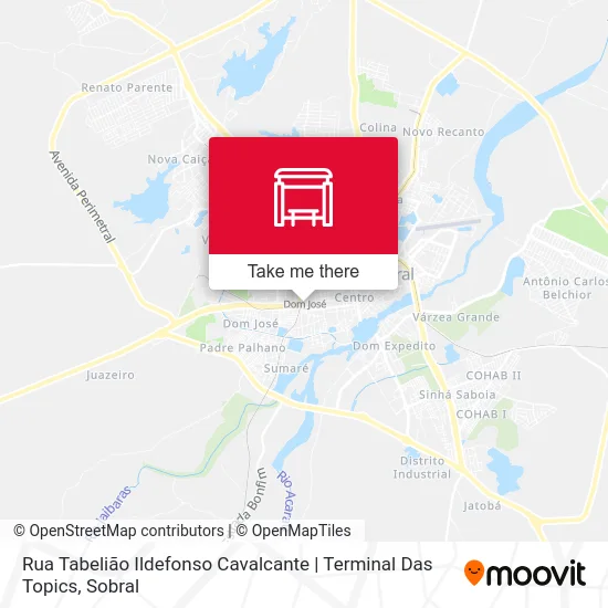 Rua Tabelião Ildefonso Cavalcante | Terminal Das Topics map