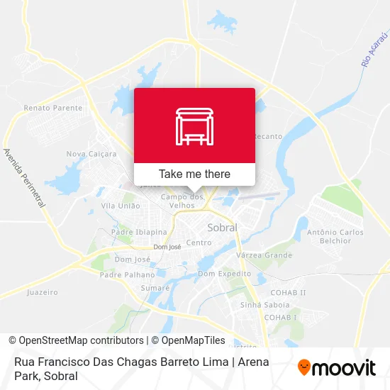 Rua Francisco Das Chagas Barreto Lima | Arena Park map