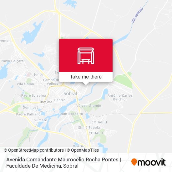 Mapa Avenida Comandante Maurocélio Rocha Pontes | Faculdade De Medicina