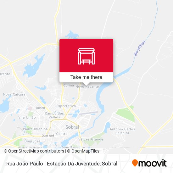 Mapa Rua João Paulo | Estação Da Juventude