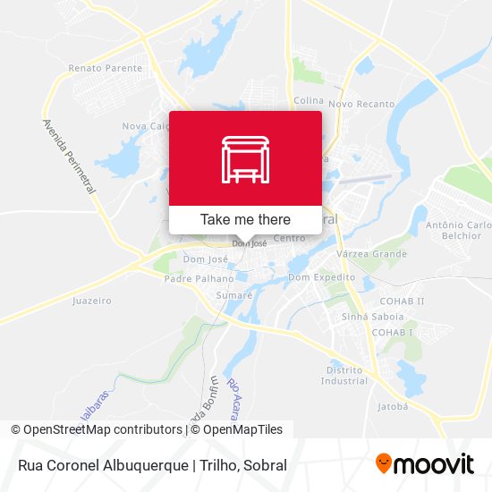 Rua Coronel Albuquerque | Trilho map