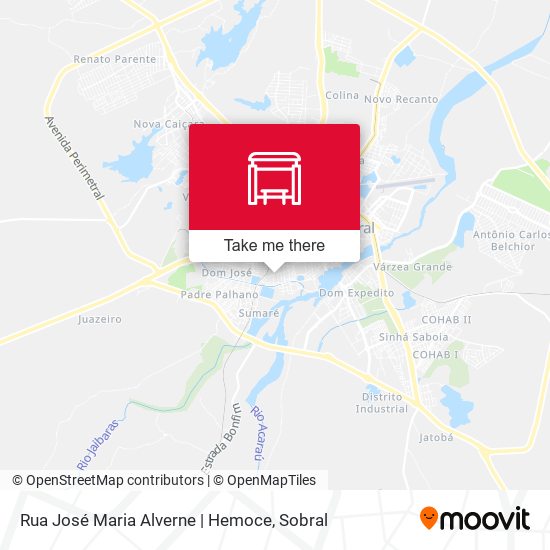 Mapa Rua José Maria Alverne | Hemoce