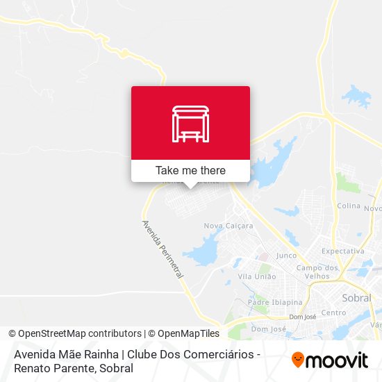 Avenida Mãe Rainha | Clube Dos Comerciários - Renato Parente map