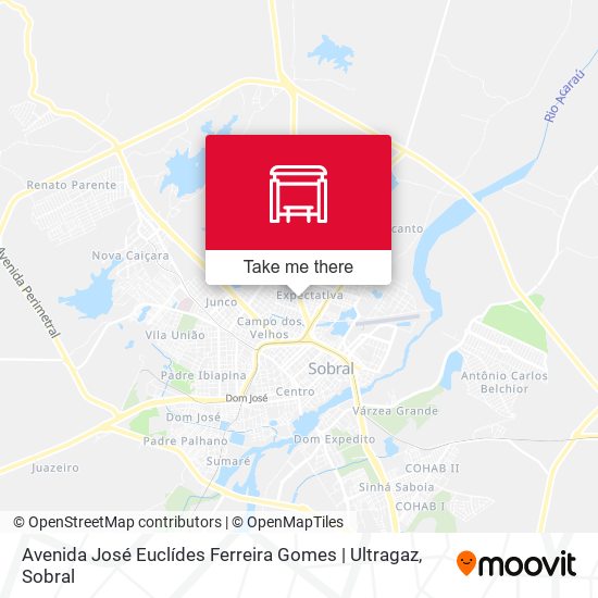 Avenida José Euclídes Ferreira Gomes | Ultragaz map