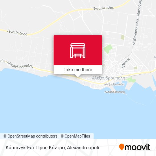 Κάμπινγκ Εοτ Προς Κέντρο map