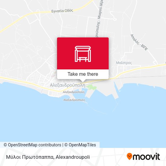 Μύλοι Πρωτόπαππα map
