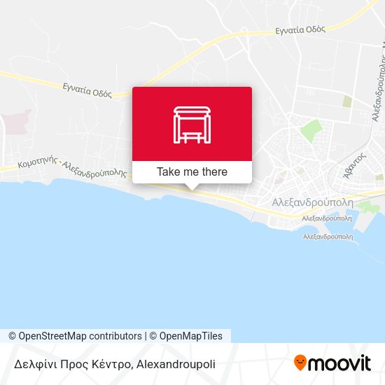 Δελφίνι Προς Κέντρο map