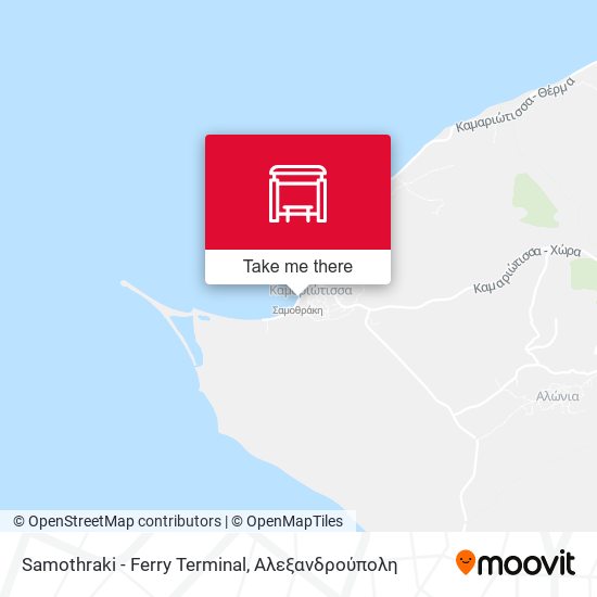 Samothraki - Ferry Terminal map