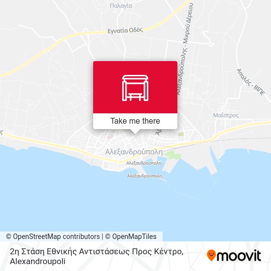 2η Στάση Εθνικής Αντιστάσεως Προς Κέντρο map