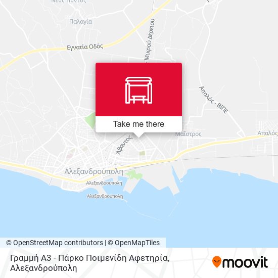 Γραμμή Α3 -  Πάρκο Ποιμενίδη  Αφετηρία map